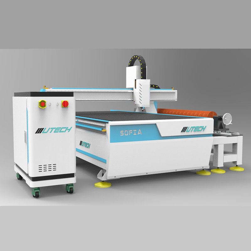 1530 2030 2130 4 Axis Atc Cnc Router with Rotary Device